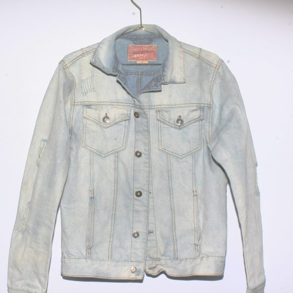 Vintage Late 1990s Early 2000s Stone-Washed Denim Jacket-EXCELLENT CONDITION!! - Picture 1 of 5